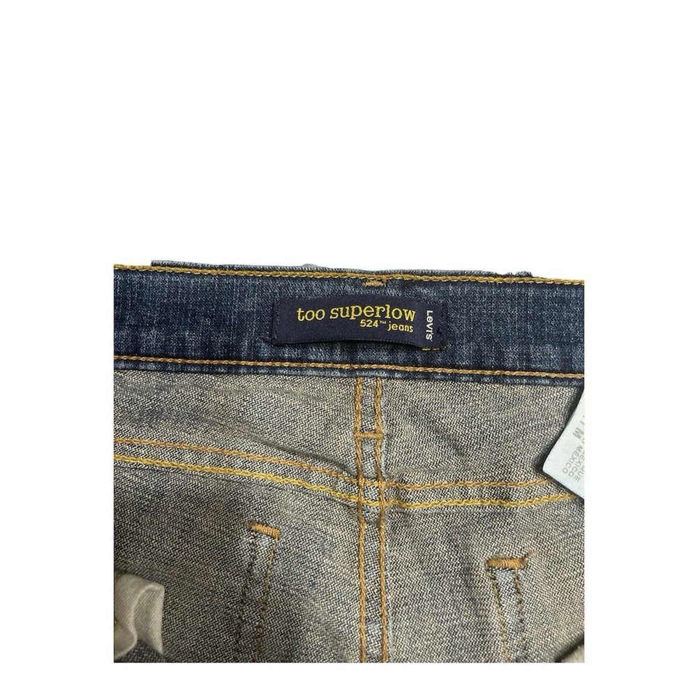 Levi's Y2k Sz 11 M Too Superlow 524 Flare Jeans - Picture 7 of 10